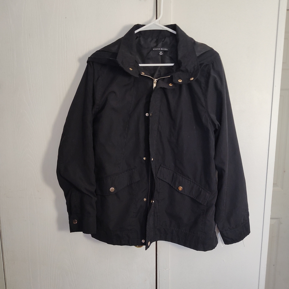 Haute Monde Black Raincoat for Men